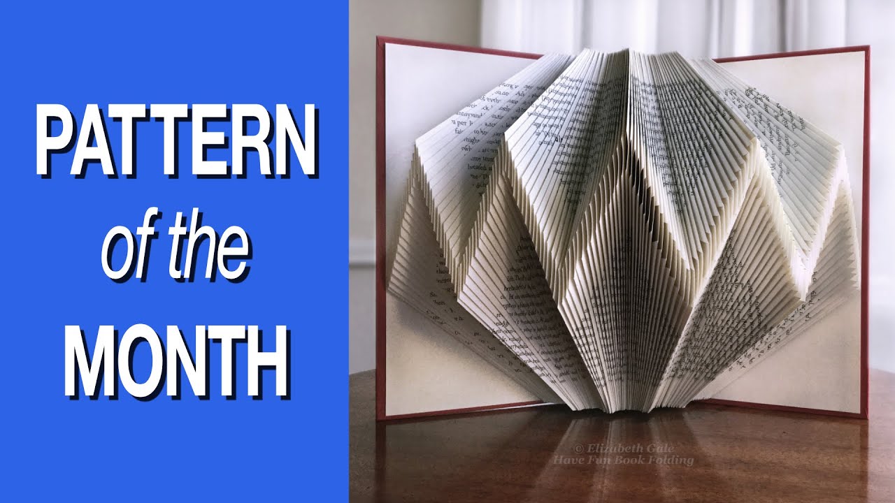 July Book Folding Pattern: Zigzag Geometric Art ✂️