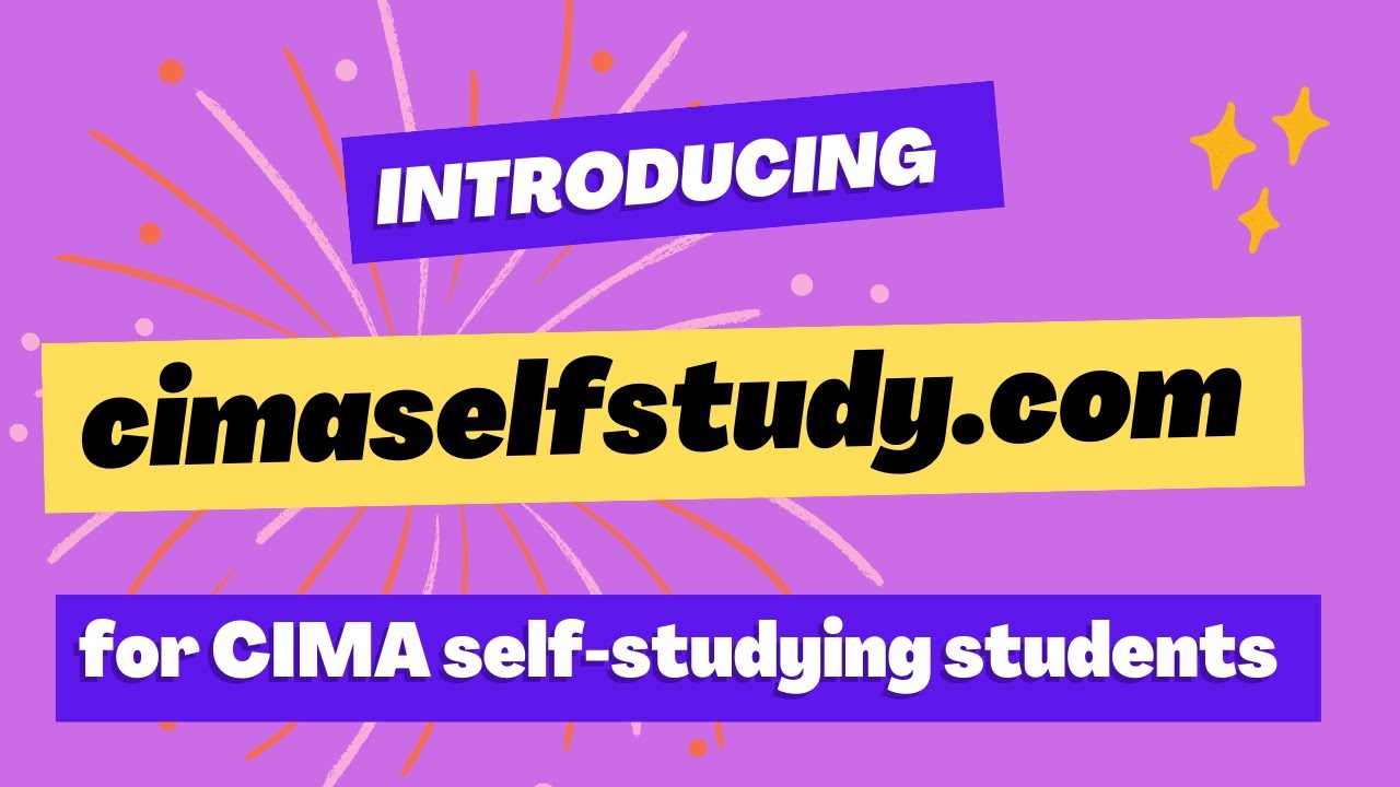 CIMA Self-Study Intro & Free Materials 📚