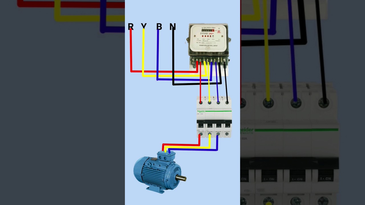 3-Phase Meter to Motor Wiring Guide ⚡