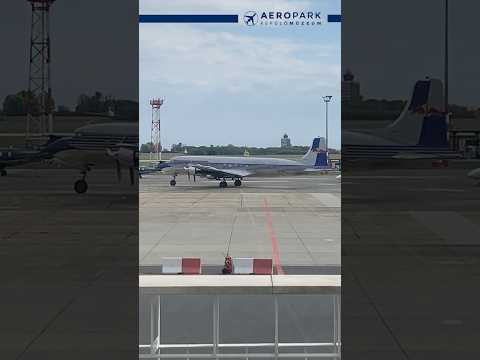 Utasszállító a hőskorból: gyönyörű DC-6-os járt Budapesten #dc6 #redbull