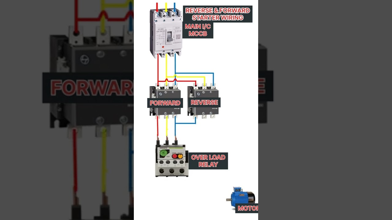 RDOL Starter: Reverse & Forward Power Wiring ⚡