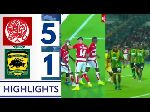 WAC “WYDAD ATHLETIC CLUB” 5-1 ASANTE KOTOKO - EXTENDED HIGHLIGHTS - CCC 2nd LEG