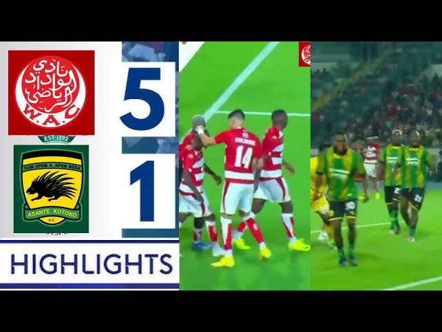 Wydad Athletic Club Dominates Asante Kotoko 5-1 | Extended Highlights of CCC 2nd Leg ⚽