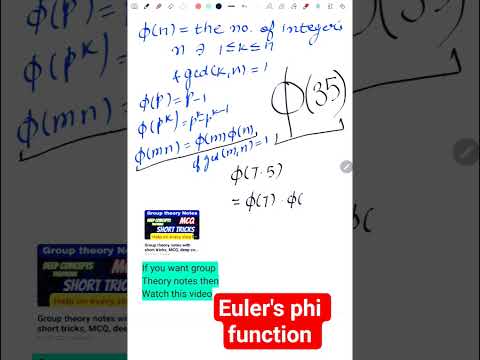 Euler’s Phi Function Explained in 40 Seconds ⏱️ #MathShorts #NumberTheory #Crypto”