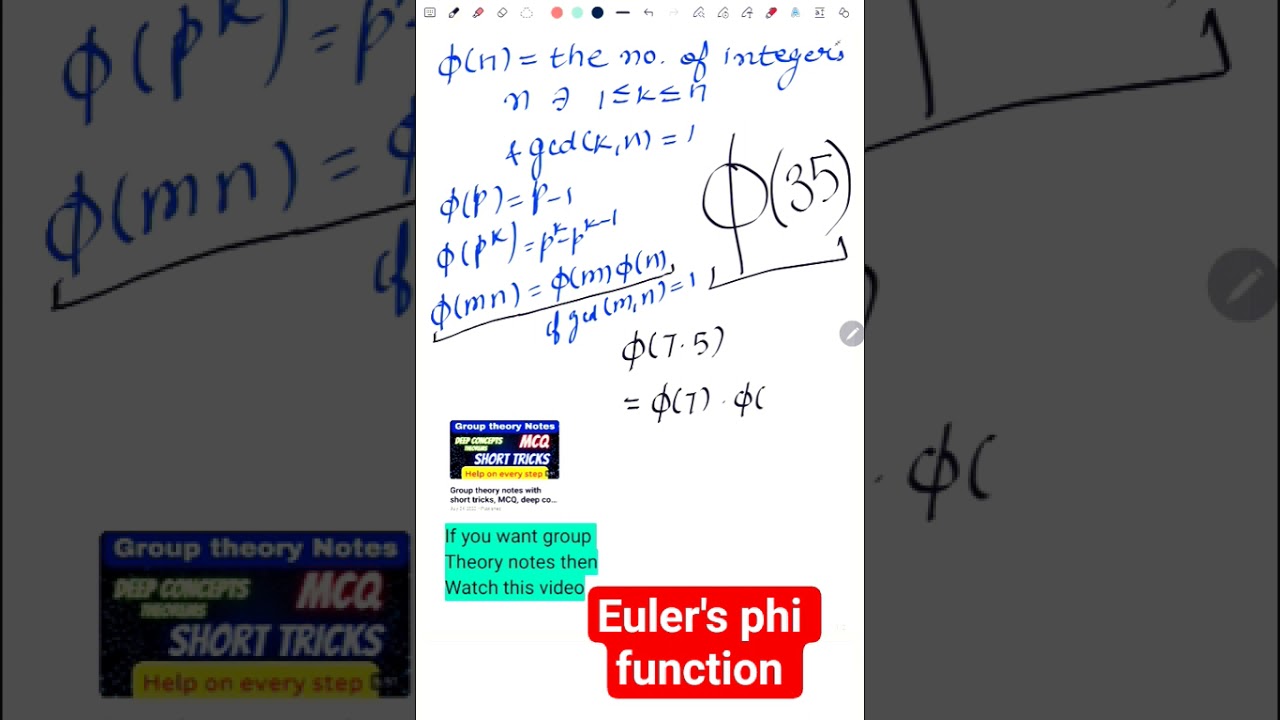Unlocking Euler’s Phi Function in Just 40 Seconds 🔢