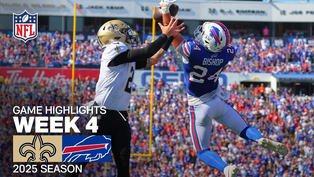 Saints vs Bills Week 4 Highlights | NFL 2025 🏈