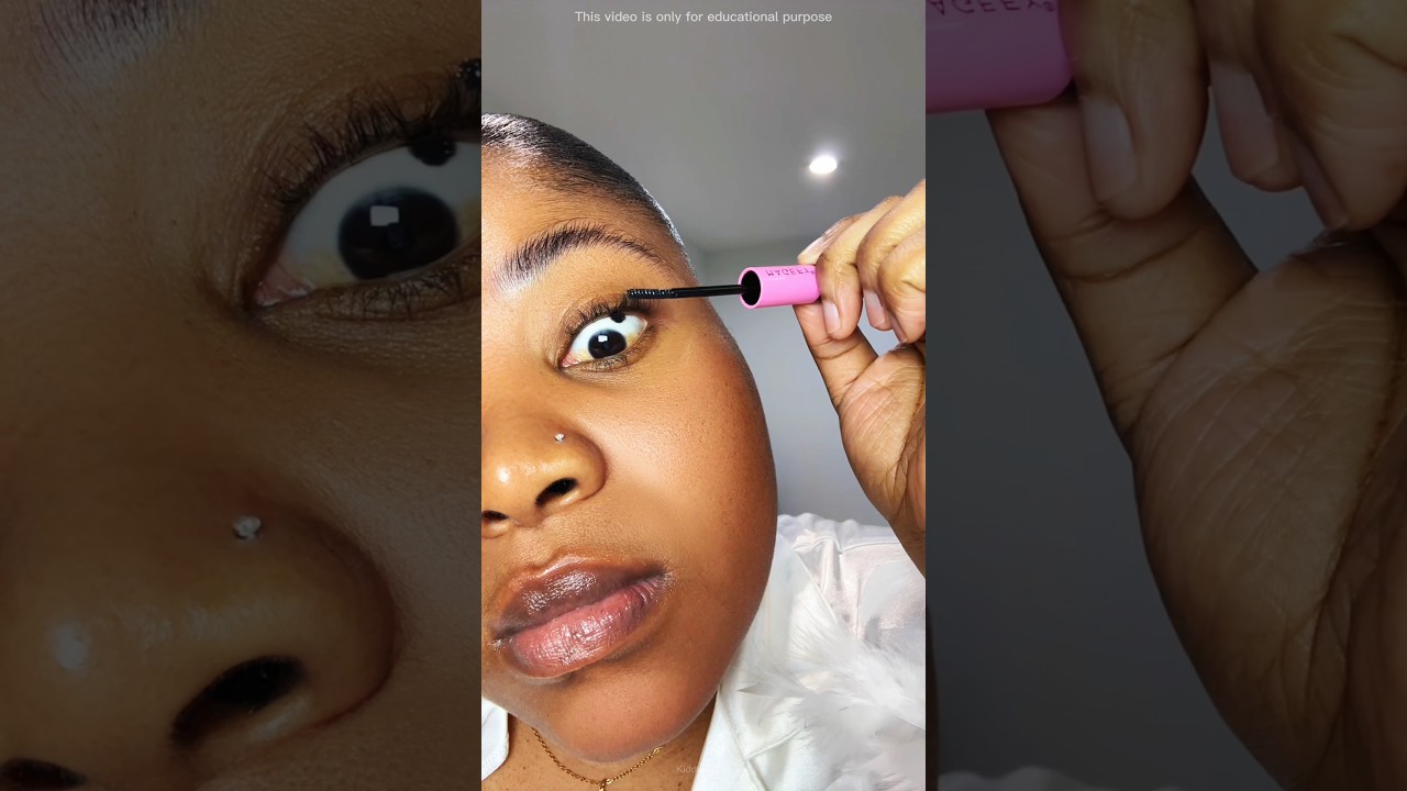 She Accidentally Applied Mascara All Over Her Face! 🤯 #Shorts