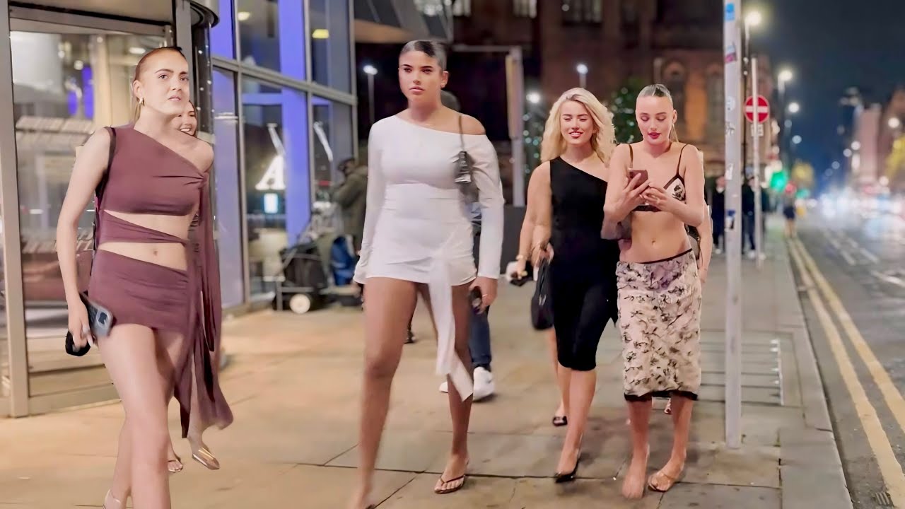 Manchester UK Night Party 2025 | 4K 🎉