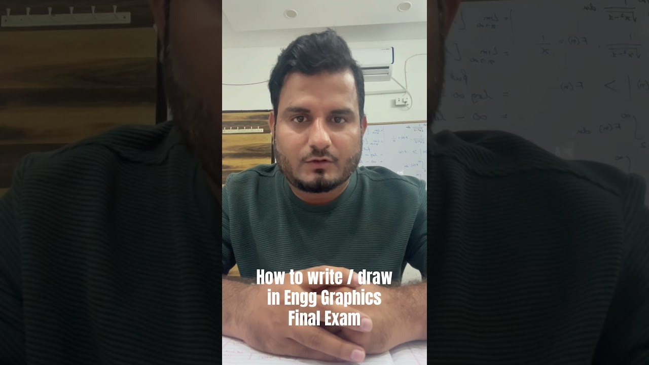 How to Write & Draw in RGPV Engg Graphics Final Exam