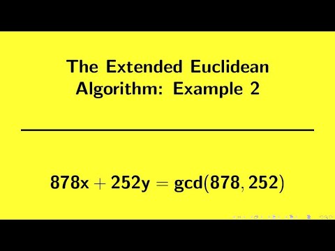 Number Theory | Extended Euclidean Algorithm Example 2