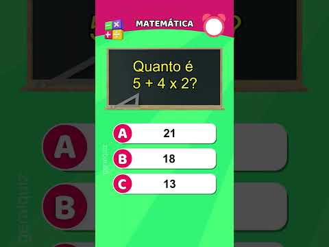 Teste suas habilidades com este desafiador quiz de matemática #quiz #matemática