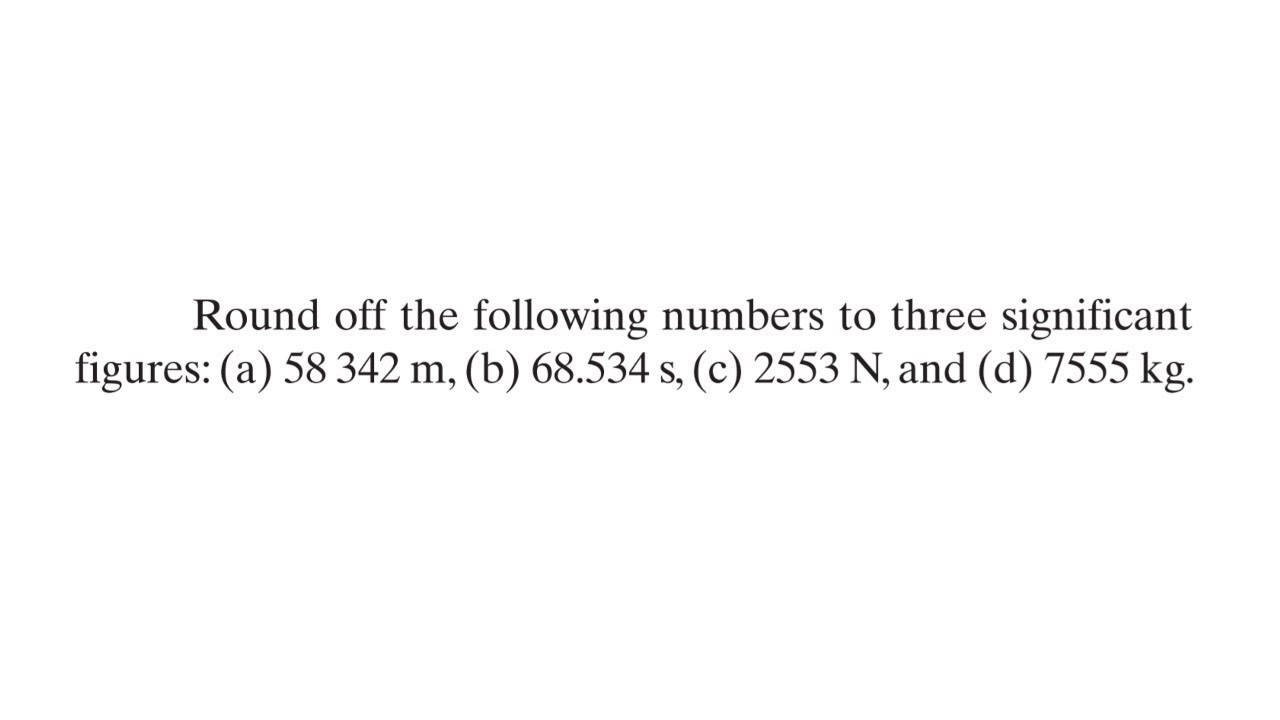 Mastering Significant Figures: Round Off Problems from Statics Hibbeler 14th Edition 📘