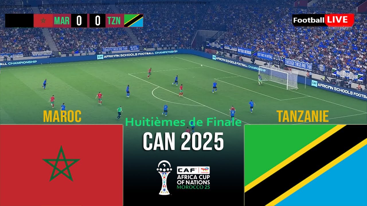 MAROC vs TANZANIE - CAN 2025 Match Simulation ⚽