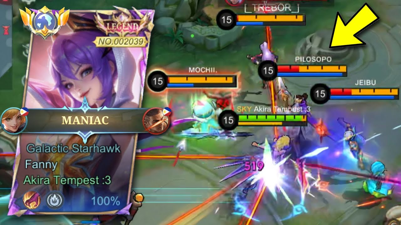 Maniac! Aggressive Fanny Solo Rank Gameplay in MLBB 🎮