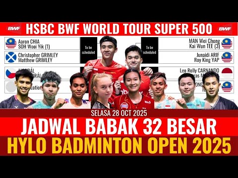 Jadwal R32 Hylo Open 2025 Hari 1
