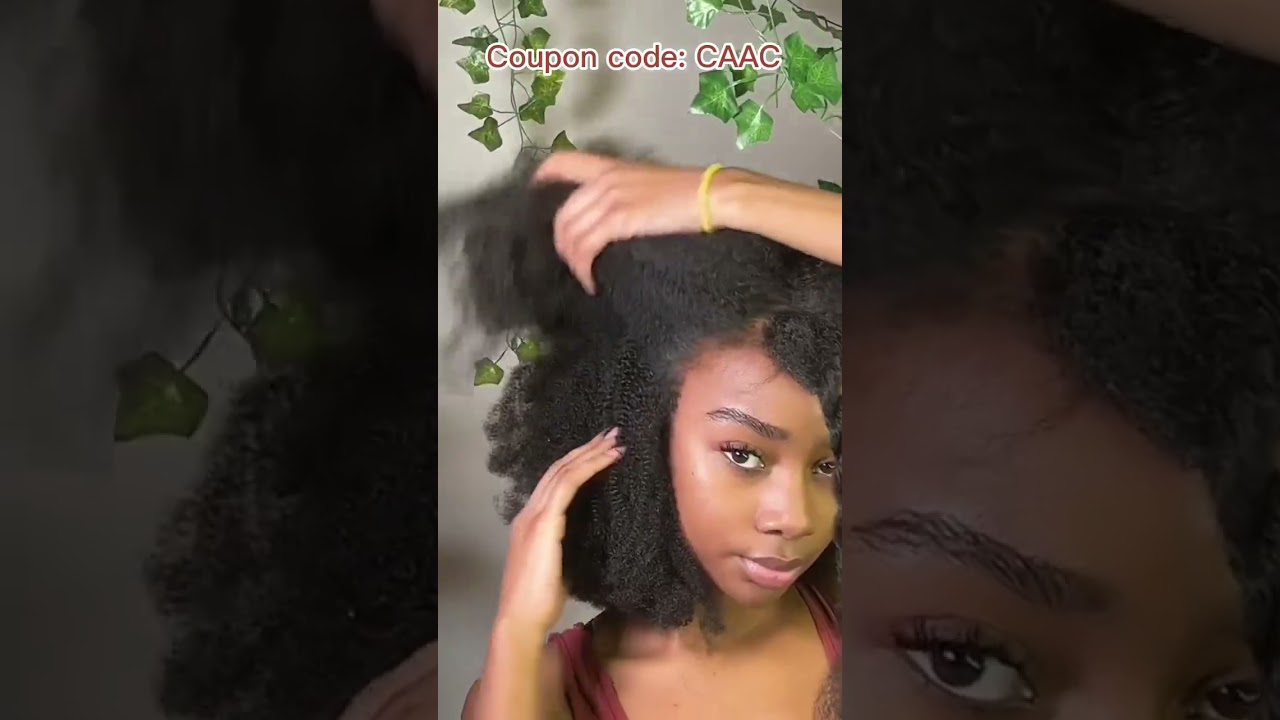 Afro Curly Lace Wig Installation & Review ✨