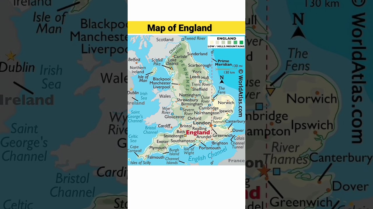 England Map Overview 🇬🇧
