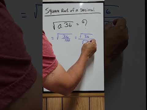 Square Root Of A Decimal #math #mathematics #mathematic #squareroot