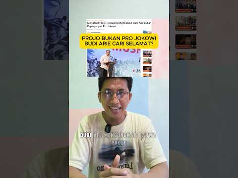 Projo Bukan Pro Jokowi, Budi Arie Cari Selamat? #shorts