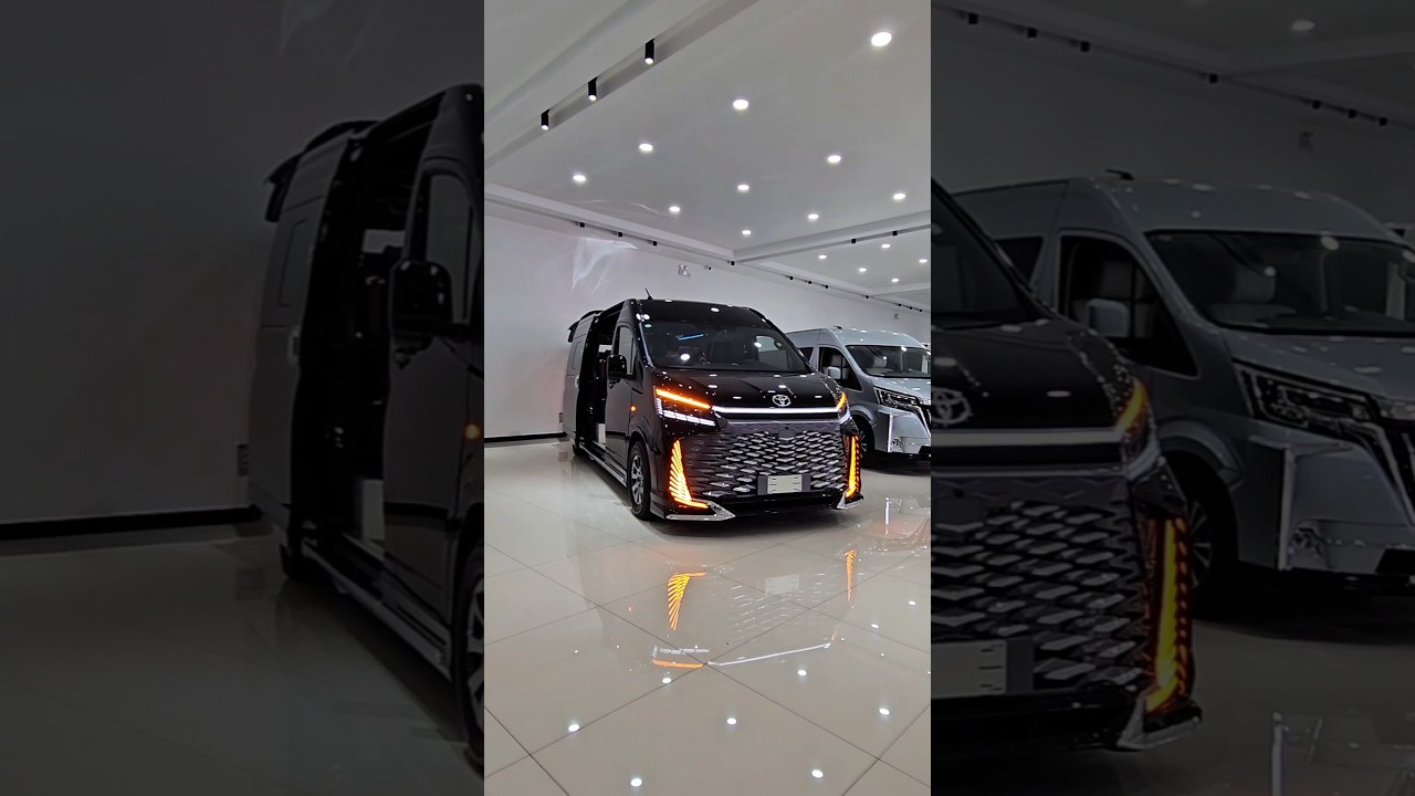 2025 Toyota Hiace Caesar Crown Luxury Edition 🚐 | Blacked-Out Black Knight Custom