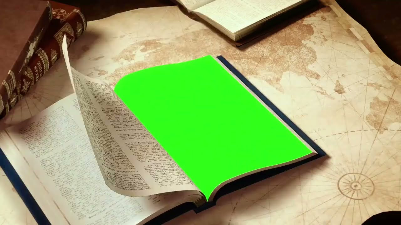 Free Green Screen Book Opening Video 📖