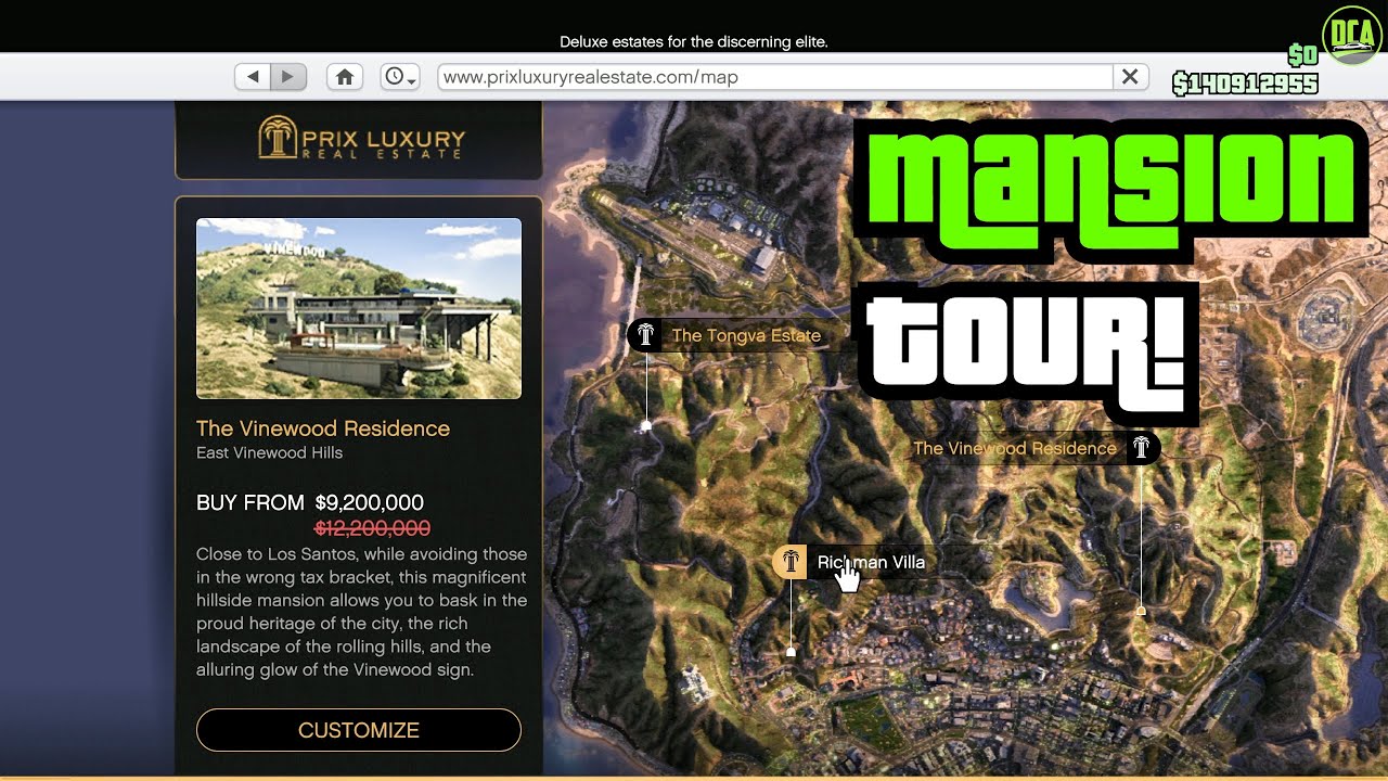 GTA 5 - Buying The NEW $20,000,000 MANSION! (A Safehouse In The Hills DLC)