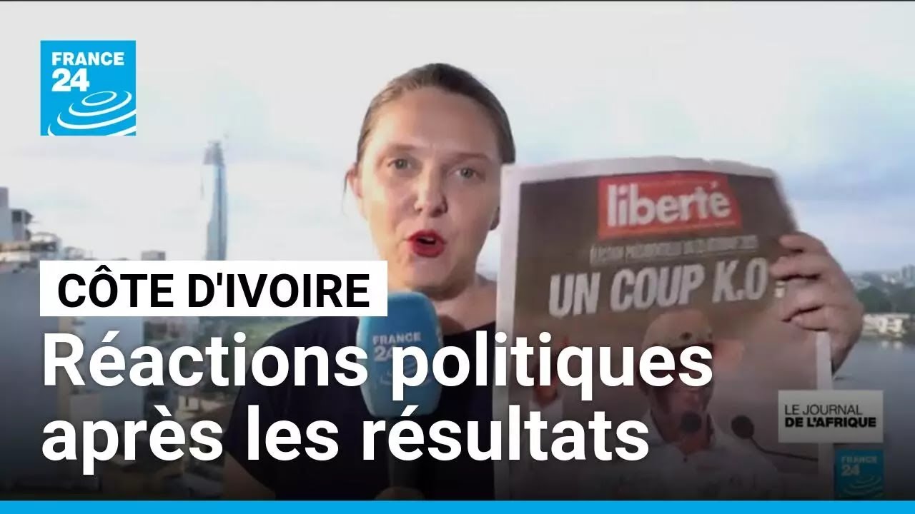 Côte d’Ivoire : Réactions politiques suite à la proclamation des résultats présidentiels