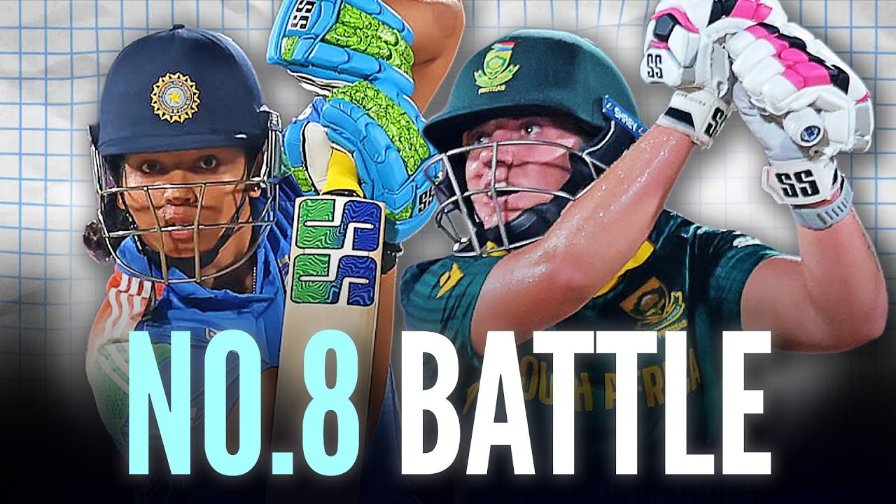 Epic No.8 Showdown: Richa Ghosh vs Nadine de Klerk in a Thrilling India vs South Africa Match 🏏