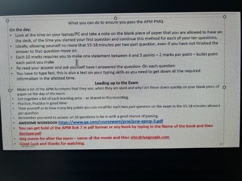 APM PMQ Tips 2023 + Free Study PDFs 📘