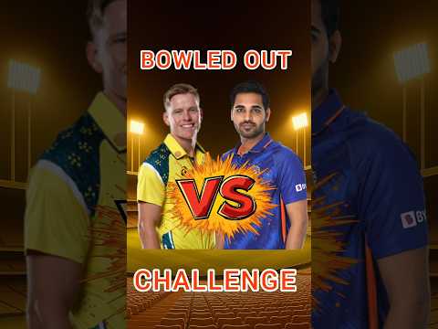 Bowled out challenge | Bhuvneshwar Kumar vs Nathan Ellis #shorts