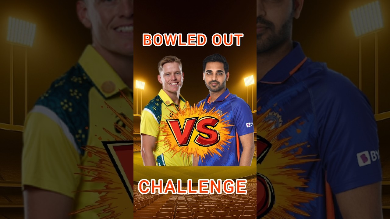 Bowled Out Challenge: Bhuvneshwar Kumar vs Nathan Ellis #shorts