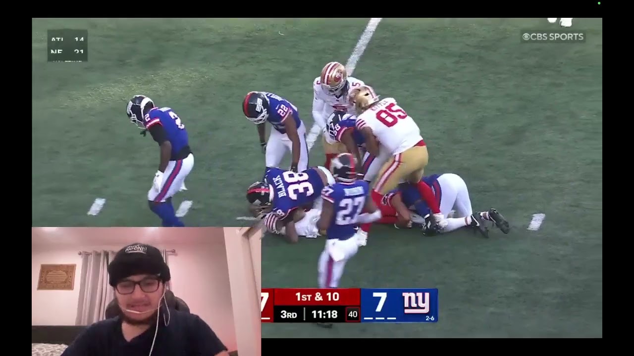 CMC IS A DAWG AGAIN| Reacting to 49ers vs Giants | Full Game  Highlights| Week 8 | 11/2 /25