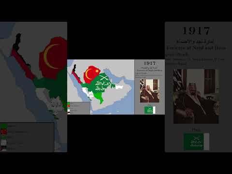 History of Saudi Arabia with Flags