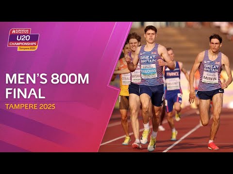 EMOTIONS run high in a DRAMATIC Men's 800m Final! ⚡ | Tampere 2025