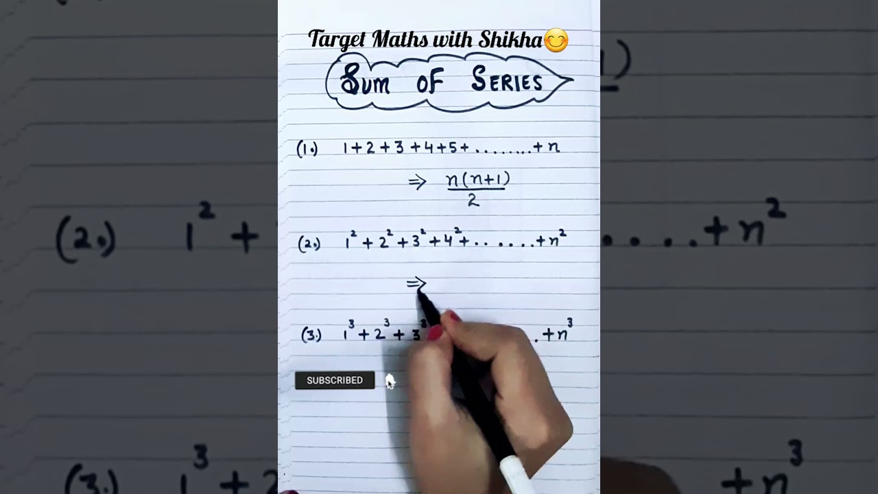 Series Sum Formulas Explained 📊