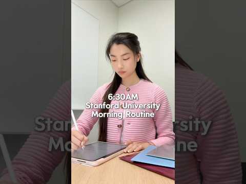 6:30AM Stanford University Morning Routine π€ #college #studywithme #productivity #studytips #vlog