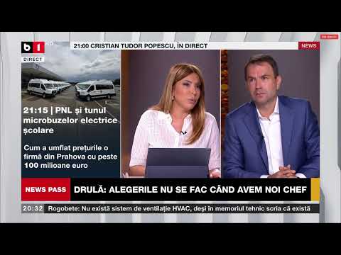 Deputatul USR Cătălin Drulă, în direct la News Pass de la B1 TV