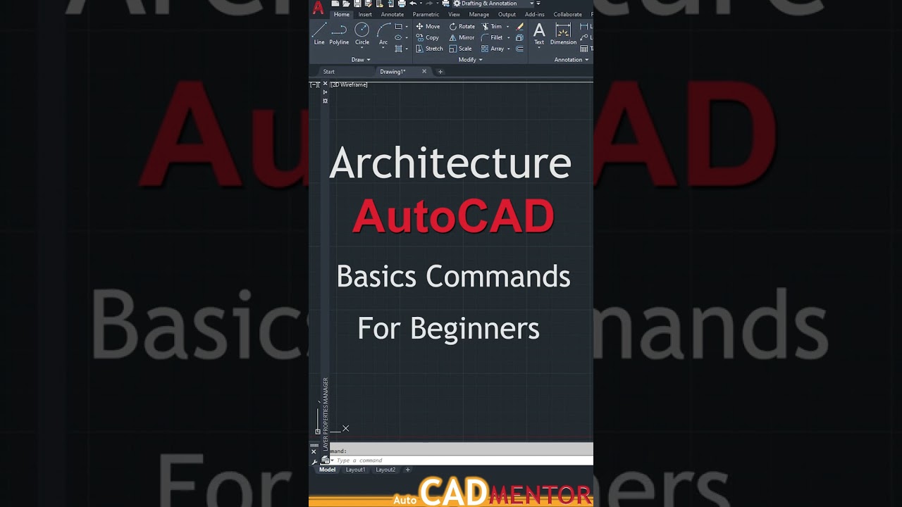 AutoCAD Tutorial for Beginners: Master Essential Drawing Commands 🖥️