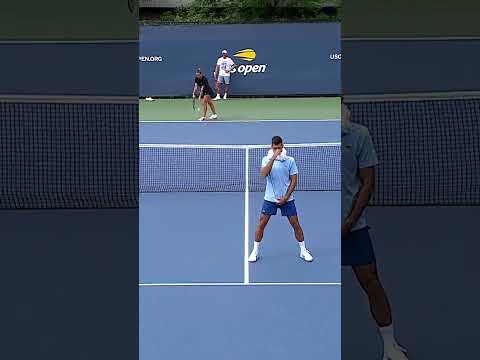 Sabalenka uses Djokovic for TARGET practice! 🤣