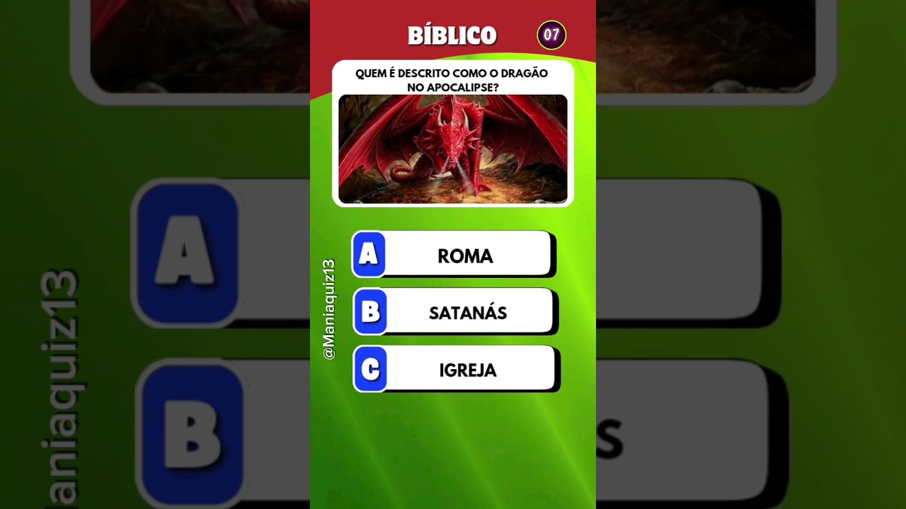 Quiz Bíblico.  #quizbiblico