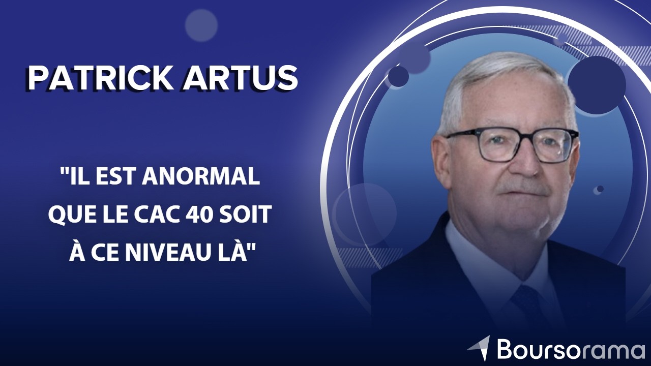 Patrick Artus: Le CAC 40 est anormalement haut