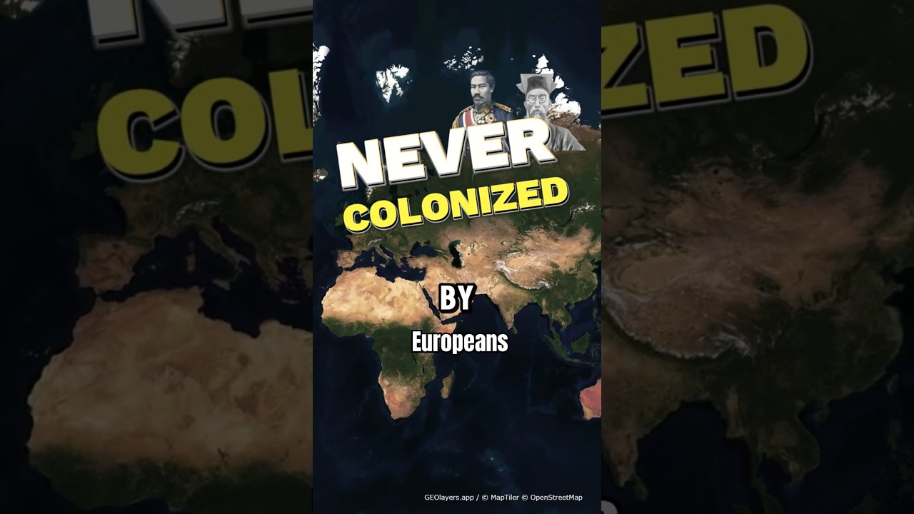 The 4 4 Countries Never Colonized by Europeans 🌍