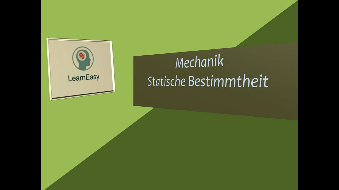 Mechanik: Statische Bestimmtheit erklärt 🔧