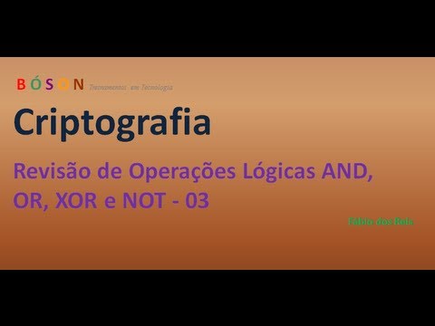 Criptografia - Revisão de Operações Lógicas AND, OR, XOR e NOT - 03