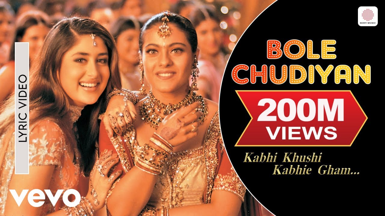 Bole Chudiyan Lyrics from K3G | Iconic Song with Shah Rukh Khan & Cast 🎶