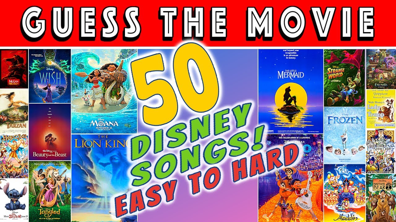 Disney Movie Quiz: 50 Songs Challenge 🎶