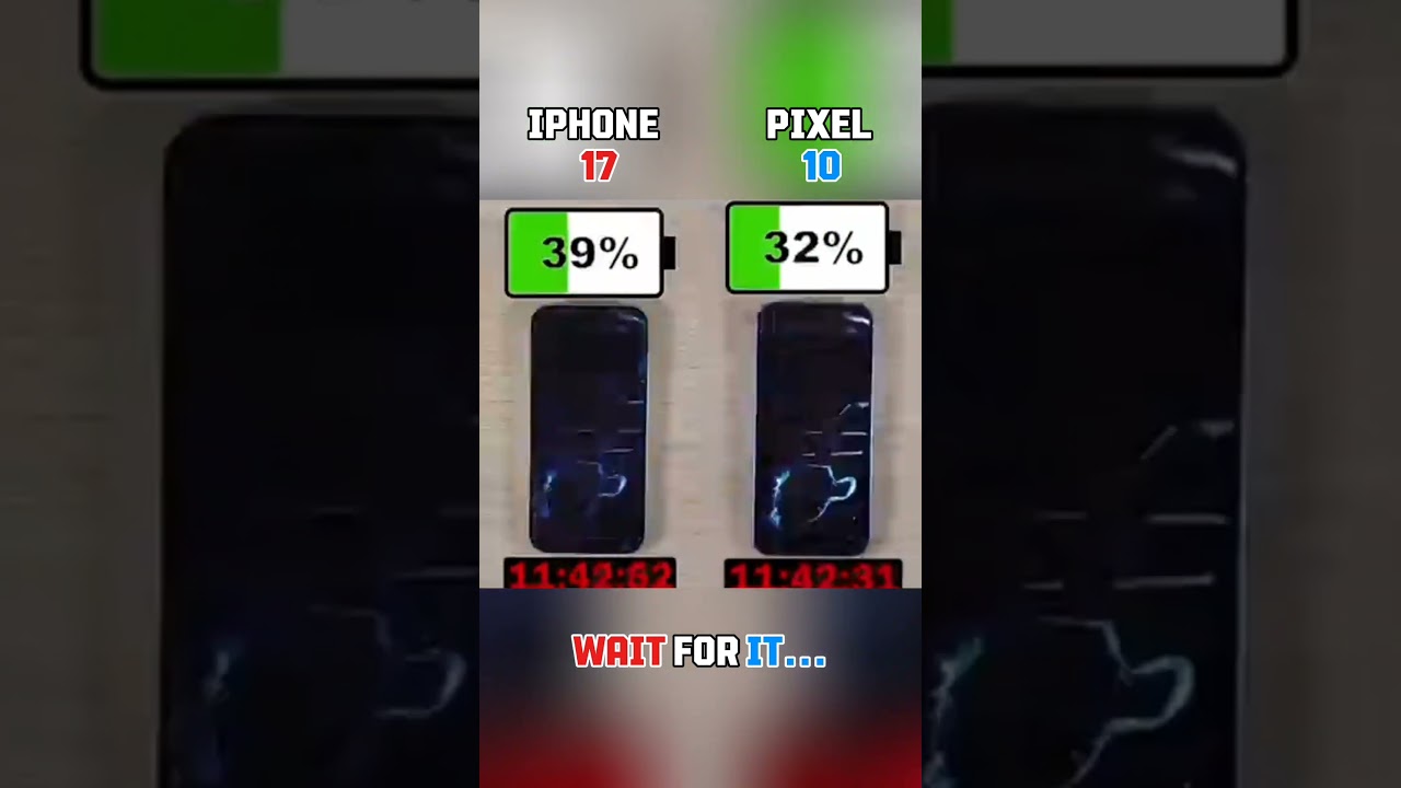 ☠️⚡ IPHONE 17 VS GOOGLE PIXEL 10 BATTERY TEST!!