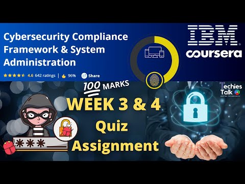 Cybersecurity Compliance Framework & System Administration WEEK 3 & 4 Quiz Answers Coursera | IBM