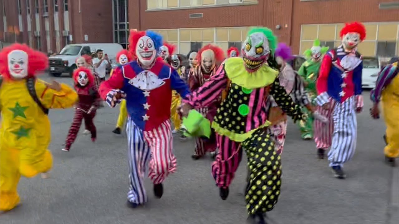 Chased by 100 Clowns After Clown School Fail 😱
