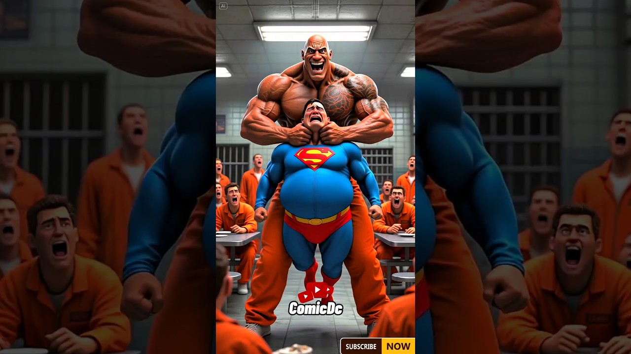 Superman Breaks Free to Confront The Rock in Epic Revenge! 💥 #shorts